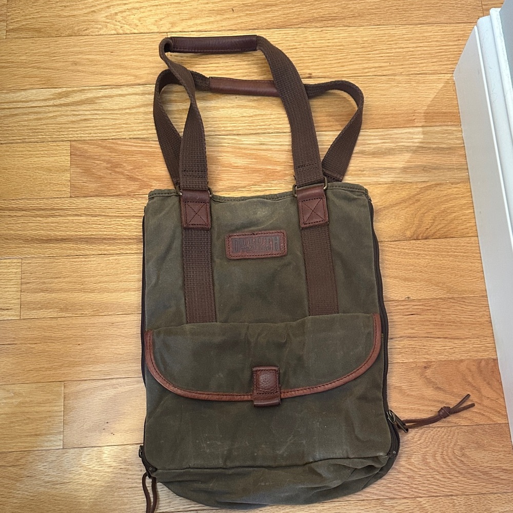 Duluth Trading Co Brown Waxes Canvas Backpack